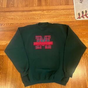 90s USA made Maine embroirded‎ crew neck sweatshirt